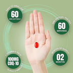 Zaytun Halal CoQ10 Highly Absorbable, One Per Day, Supports Heart Health Support and Energy Production, 60 Mini Softgels, Made in USA - Halal Vitamins