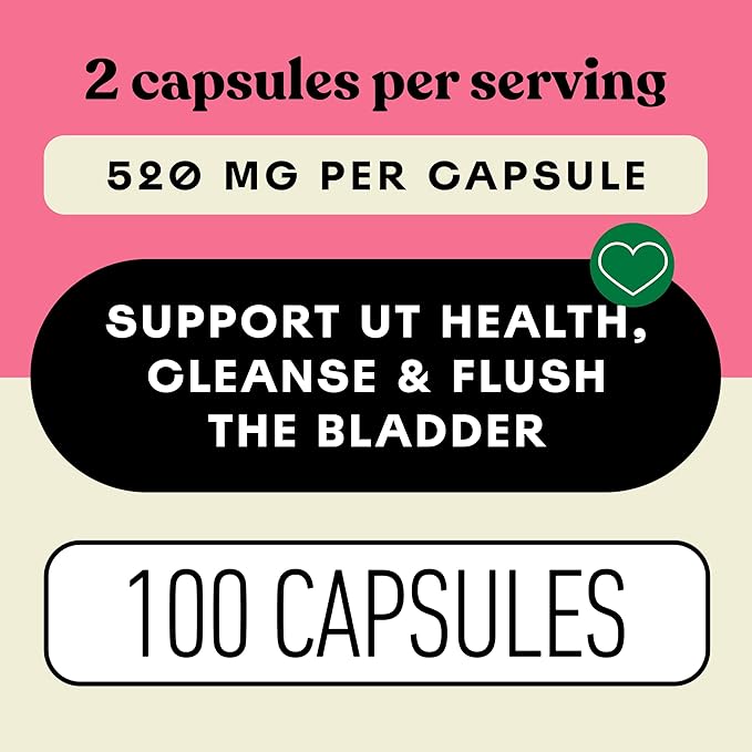 D Mannose 520mg Capsules - Organic D Mannose Supplement for UTI Support, Urinary Tract Bladder Health Pills, Plant Based Formula, Vegan Non GMO, No Fillers, 100 Capsule Count Made USA Certified Kosher