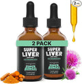 SUPERBONSAI Super Liver Support with Milk Thistle - All Natural Liver Cleanse Detox & Repair Aid - Doctor-Formulated Liver Supplement - Liquid Herbal Formula for Liver Health - 2 Month Supply (2 Pack)