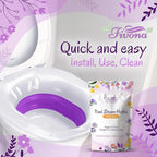 Fivona Yoni Steam Kit 2-in-1 Seat with V Steaming Herbs Sunrise Recipe for Detox, Cleansing, PH Balance and Odor Control