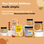 PYM Citrus Mood Chews Support for Stress, Worry & Overwhelm, 20 Count | 130mg GABA, 90mg L-Theanine | Vegan, Non-GMO, Gluten-Free, No Added Sugar | All-Natural Mood Balance Supplement Made in USA