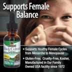 Nature's Answer Alcohol-Free 1 Fluid Ounce Black Cohosh Extract | Supports Female Balance | Gluten-Free | Non-GMO | Made in The USA | Cruelty-Free