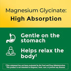 Nature Made High Absorption Magnesium Glycinate 300mg per 3 Capsules, Mg-Supplement for Muscle, Heart, Nerve and Bone Support, 90 Mg Bisglycinate Capsules, 30 Day Supply,(Pack of 2)