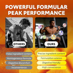 Creatine Monohydrate Gummies for Men & Women - 6205mg per Serving, Containing L-carnitine & Taurine, Post Workout Muscle Recovery, Strength & Energy Boost, Sugar Free & Vegan (60, Mango)