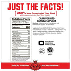 MuscleMeds Carnivor RTD, Ready to Drink Protein, Lactose Free, Sugar Free, 40g Isolate Protein, Muscle Building, Recovery, Vanilla Cupcake, 16.9 Fl Oz, Liquid (Pack of 12)