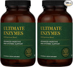 Global Healing Ultimate Enzymes - Digestive Enzyme Supplement - 120 Capsules (2-Pack)