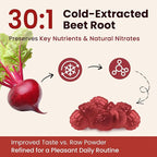 Beet Root Gummies – Beetroot Gummies for Circulation, Heart & Blood Pressure Support, Nitric Oxide Beets Gummies with Grape Seed, L-Theanine for Calm Mood, Sugar-Free Vegan, 30:1 Extract, 60 Count