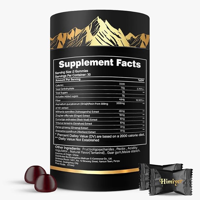 Himiyer Botanical Gummies – Multi-Ingredient Dietary Supplement, 60 Gummies