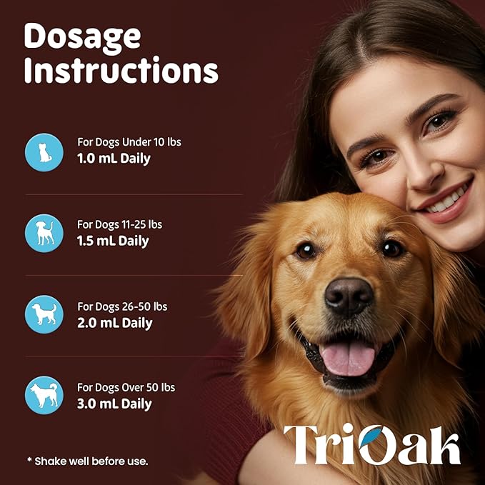 Liquid Collagen Supplement Drops for Dogs: Hip & Joint Support, Skin & Coat Health, Itch Relief in One Daily Supplement with Bioactive Collagen Peptides - Pure Formula Support for All Dog Sizes & Ages