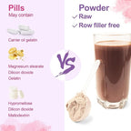 Collagen Protein Coffee Creamer Powder with Coconut MCT, Hyaluronic Acid, Vitamin C & Probiotics for Hair Skin and Nails, Gut Health, Non Dairy, Sugar Free, Keto, Chocolate, 17.64 Ounce (20 Servings)
