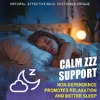Nextdia Melatonin Free Sleep Gummies, with Magnesium Glycinate, GABA, 5-HTP, L-Theanine, Valerian, Chamomile, Lemon Balm, Vitamin D3 & B6 - Hormone & Drug- Free, Non-Habit Forming,Sugar Free