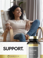 Carlyle Calcium 1200 mg with Vitamin D3 | 300 Softgels | Non-GMO and Gluten Free Supplement