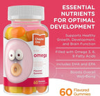 Zahler - Chapter One Omega 3 Gummies for Kids (60 Count) - No Fish Oil, Kosher, with Omega 3-6-9, EPA & DHA
