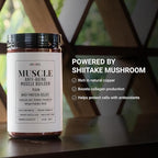 LifeCell Whey Protein – Anti-Aging Muscle Builder with Shiitake Mushroom, Collagen & Hyaluronic Acid – Chocolate, No Sugar Added, Soy-Free, Gluten-Free, 600g (18 Servings)