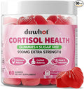 Cortisol Gummies, 15 in 1 Lower Cortisol Supplements for Women, w. Ashwagandha, Magnesium, Phosphatidylserine, Folate for Hormone Balance, Mood, Focus, Sleep Support, Sugar Free, Vegan, 60