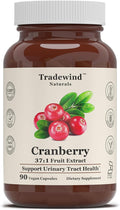 Cranberry Extract Supplement – for Women and Men – Standardized Soluble PACs – Pure, Vegan, Non-GMO, Kosher – 90 Vegan Capsules