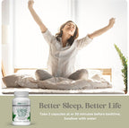 American Nutriceuticals - Serene Sleep Aid - with Melatonin & Magnesium - All Natural Sleep Aid for Adults -Long-Lasting - 60 Capsules -30 Day Supply