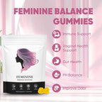Feminine Balance Gummies for Women, Pineapple Gummies for Women pH, Women’s Health Probiotics - pH Balance, Healthy Odor, Flora, Vaginal & Gut Health, Immune Support (1)