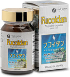 FINE JAPAN Fucoidan Capsules with Mekabu Seaweed & Agaricus Mushroom - 30 Capsules - Immune Support Supplement - Made in Japan - GMP, ISO9001 Certified