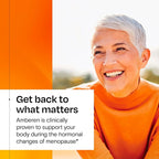 Amberen Menopause Supplement for Women, 180 Capsules, Clinically Proven, Helps Support Hormone Balance, Helps Relieve 12 Menopause Symptoms: Hot Flashes, Night Sweats, Mood Swings and More