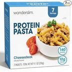 WonderSlim Protein Pasta, Cheese Steak Macaroni, 140 Calories, 12g Protein (7ct)