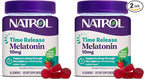Natrol 10 mg Melatonin Gummies,Time Release Sleep Gummies for Adults,Minimize Wake Ups,Strawberry-Flavored,55 Day Supply,55 Count (Pack of 2)