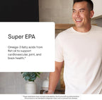 THORNE - Super EPA - Omega-3 Fish Oil Supplement with EPA & DHA from Sustainably Sourced Fish - Supports Brain, Skin, Joint & Heart Health* - Third-Party Certified - Gluten & Dairy-Free - 180 Softgels