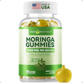 Inner Brightness Moringa Gummies 1000mg Per Serving – 10:1 Moringa Leaf Extract Green Superfood for Energy & Immune Support – Vegan, Non-GMO, 60 Count, Made in US