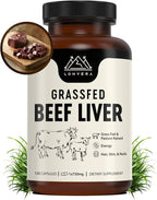 Lonvera Grass Fed Beef Liver Capsules for Women and Men – 3000mg Freeze Dried Desiccated Organs – Nutrient Source for Joints, Bones, Hair, Skin, Nails & Daily Energy – 120 Pasture-Raised Capsules
