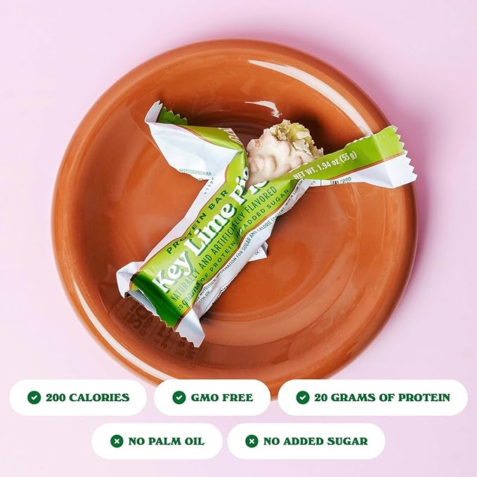 Barebells Protein Bars Key Lime – 12 Count (Pack of 2), 20g High Protein Treats – Key Lime Nutrition Bar with Low Sugar – On-The-Go Breakfast or Post-Workout Snack
