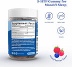 BeLive 5-HTP Gummies – 2 Pack - 120 Ct I 5HTP Calming Gummies for Heightened Focus, Relaxation & Rest for Adults | Vegan - Mixed Berries Flavor