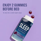 Natural Vitality Sleep Gummies, Magnesium Supplement with Melatonin and L-Theanine, Vegan, Gluten Free, Helps The Body Ease Into Sleep, Blueberry Pomegranate 120 Count (Pack of 2)
