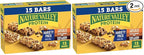 Nature Valley Protein Bars, Gluten Free Chewy Granola Snack Bars, 10g Protein, Peanut Butter Dark Chocolate, Salted Caramel Nut, Peanut Almond Dark Chocolate, 21.3 oz Box, 15 Count (Pack of 2)