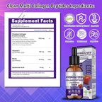 Multi Collagen Peptides Liquid Drop w. Types I II III V X Hyaluronic Acid Vitamin C Biotin for Joint, Skin, Hair & Nail Health, Hydrolyzed Liquid Collagen High Absorption for Women Men Grass Fed
