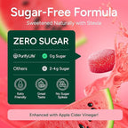 Purify Life Sugar-Free Berberine Gummies - with Ceylon Cinnamon, Milk Thistle & Apple Cider Vinegar - No More Capsules or Pills