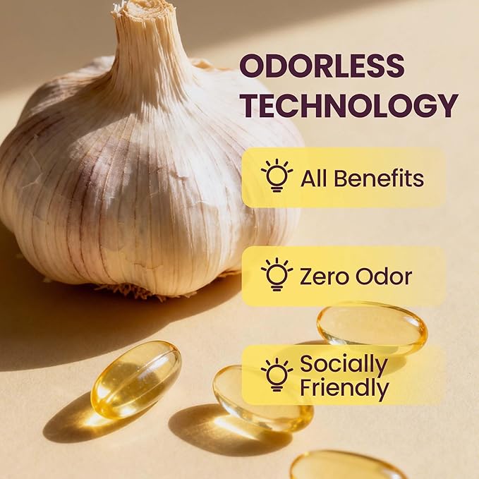 10000mg Aged Garlic Extract | 350 Softgels | Odorless Garlic Supplements | Antioxidant Support & Cognitive Function | Pure Allium Sativum 20:1 Extract | Non-GMO, Gluten-Free