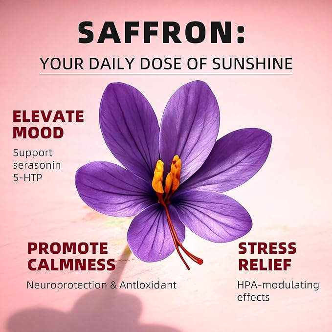 GREENPEOPLE Saffron Extract Supplements Drop - 24-in-1 88.5mg Saffron Extract with Ashwagandha,Black Cohosh & Lion's Mane for Mood&Focus,Stress Relief,Cortisol Reducer,Menopause – Vegan 2FL OZ