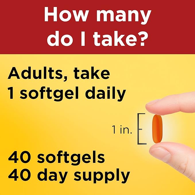 Nature Made CoQ10 400mg Softgels,Dietary Supplement for Heart Health Support,40 Day Supply,40 Count (Pack of 2)