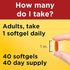 Nature Made CoQ10 400mg Softgels,Dietary Supplement for Heart Health Support,40 Day Supply,40 Count (Pack of 2)