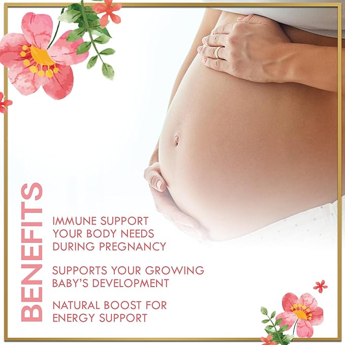 Prenatal Vitamins for Women – Complete Pregnancy Multivitamin - Folic Acid, Omega 3 DHA, Choline, Vitamin D – Essential Support for Mom's & Baby Brain Development - Tasty Orange Flavor - 60 Gummies