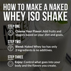 NAKED Chocolate Whey Isolate Protein - Only 6 Ingredients, 30g Grass-Fed Protein, Undenatured, No GMO, No Soy, Gluten-Free, No Preservatives - 24 Servings