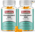 Potassium Gummies, Potassium Chloride 500mg for Adults, Sugar-Free Potassium Supplement, Muscle Relief & Heart Health for Women Men, Electrolyte Balance, Efficient Potassium Supply, 120 Servings