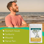 Organic St Johns Wort Herb (4 oz.) – 100% Pure Dried Saint John’s Wort Tea – Te de Hierba de San Juan Organica