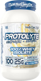 VMI Sports | ProtoLyte Whey Isolate Protein Powder | Low Calorie Whey for Weight Loss and Muscle Gain | Digestive Enzymes | Non-GMO (1.6 lb, Vanilla Cake Batter)