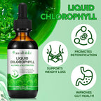 Chlorophyll Liquid Drops, Organic Liquid Chlorophyll Body Deodorizing, Supports for Odor Balance, Natural Body Freshness, Body Odor Control, Fresh Breath, 60ml 2Bottle.