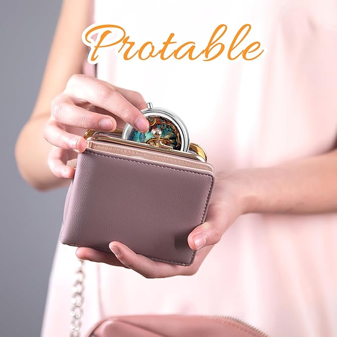 WLLHYF Pill Box Cute Small Pill Box for Purse & Pocket Medicine Organizer Travel Pillbox Waterproof Pills Cases Metal Pills Container Holder for Vitamins, Fish Oil, Supplements (Grey sea Turtle)