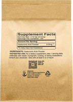PURE ORIGINAL INGREDIENTS Hyaluronic Acid (1oz) Water Soluble, High Molecular Weight