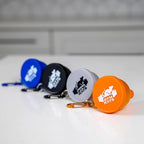 Protein Powder Funnel to Go with Carabiners & Reinforced Caps - 4 Pack (Water Bottle Approve)