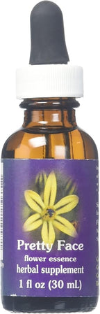 Flower Essence Services Dropper Herbal Supplements, Pretty Face, 1 Ounce