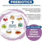 Vital Planet - Vital Flora Women’s Daily Probiotic 60 Billion CFU, 60 Diverse Strains, 7 Organic Prebiotics, Vaginal and Immune Support, Bloating, Digestive Health Probiotics for Women 30 Capsules